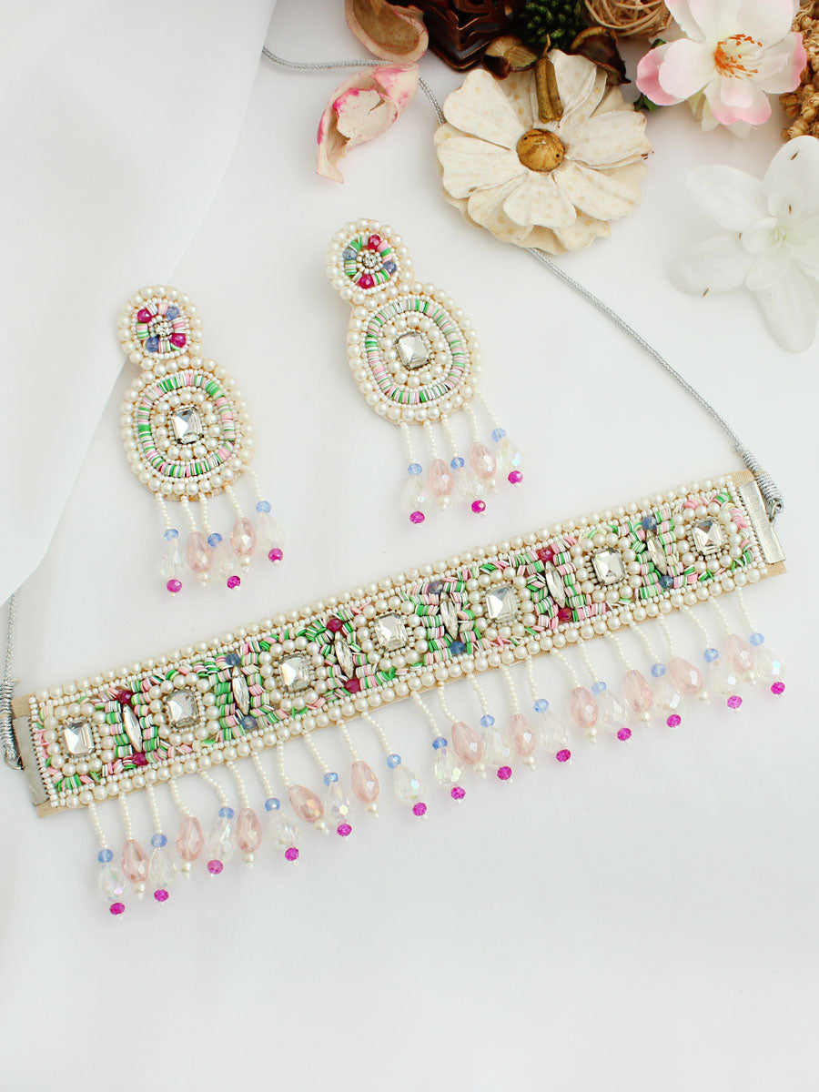 Iram Necklace Set-Multicolor