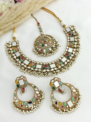 Amyra Necklace Set-Multicolor