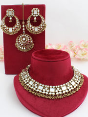 Amyra Necklace Set-Antique Gold