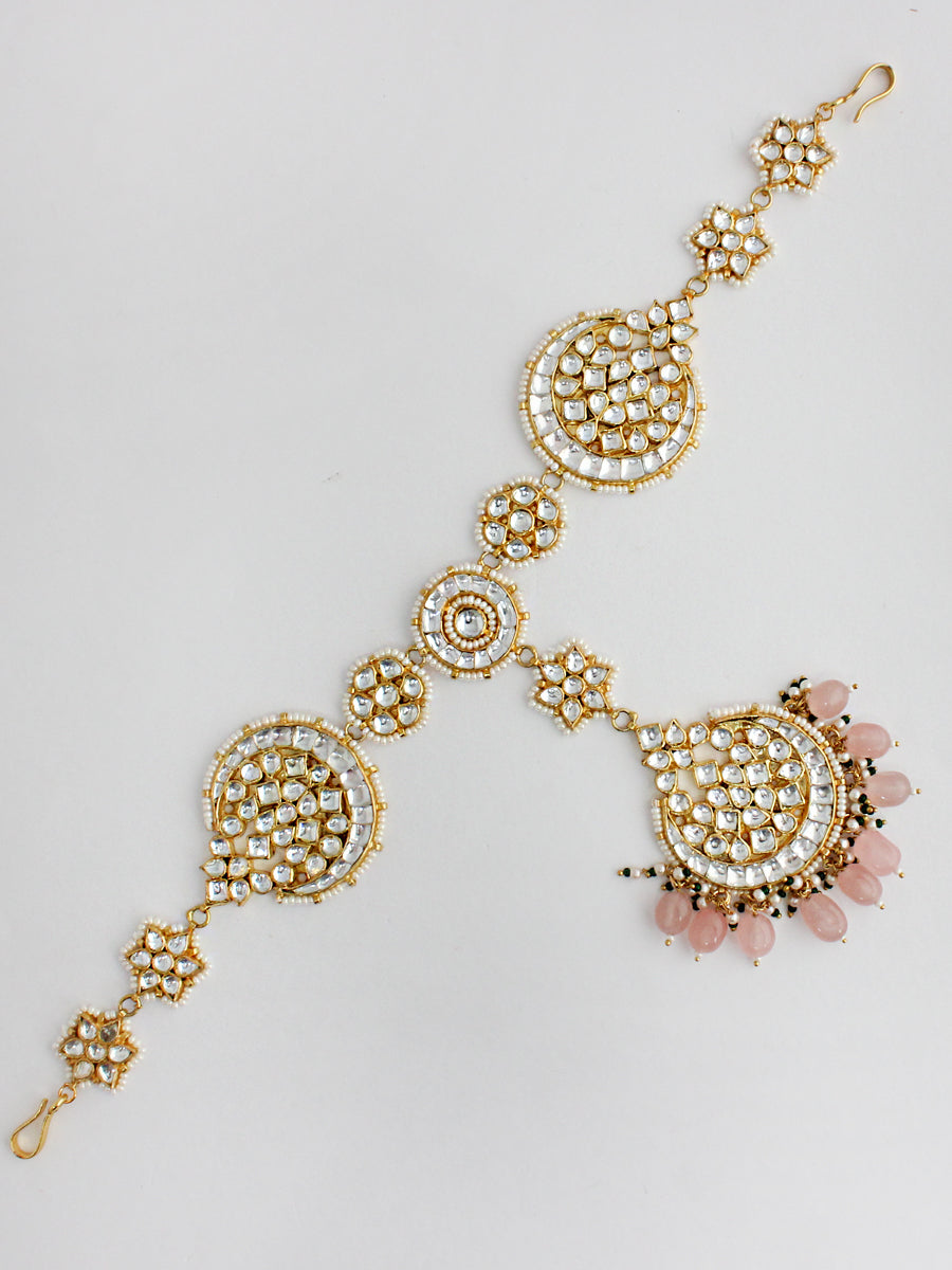 Padmini Necklace Earrings with Sheeshphool