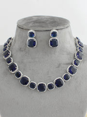 Richa Necklace Set-Blue