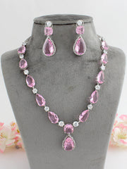 Ayesha Necklace Set-Pink