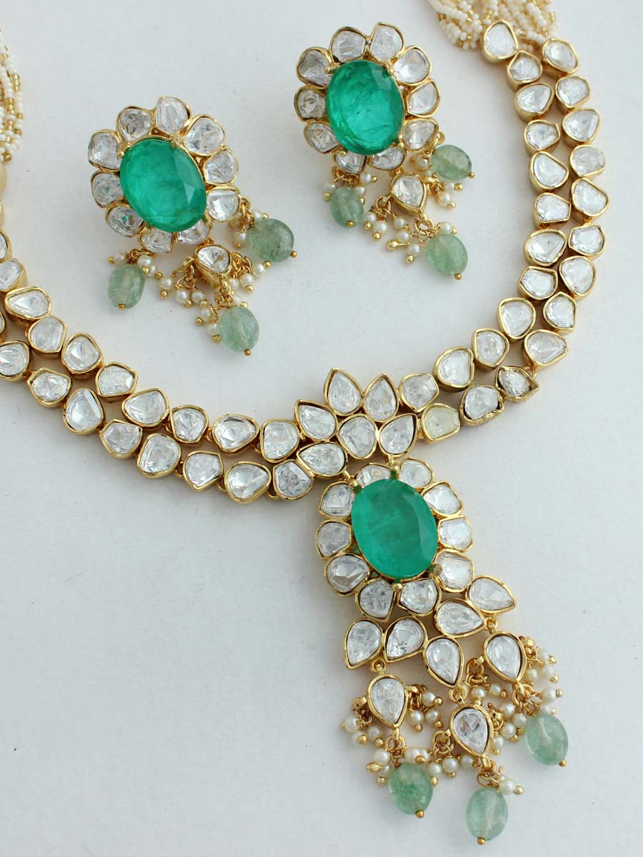 Naincy Necklace Set-Green