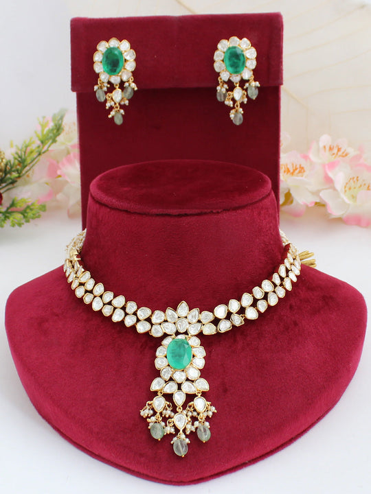 Naincy Necklace Set-Green