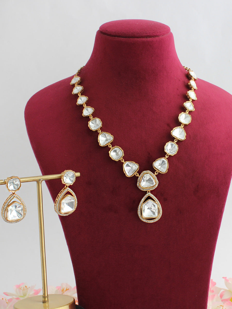 Sharanya Necklace Set-White