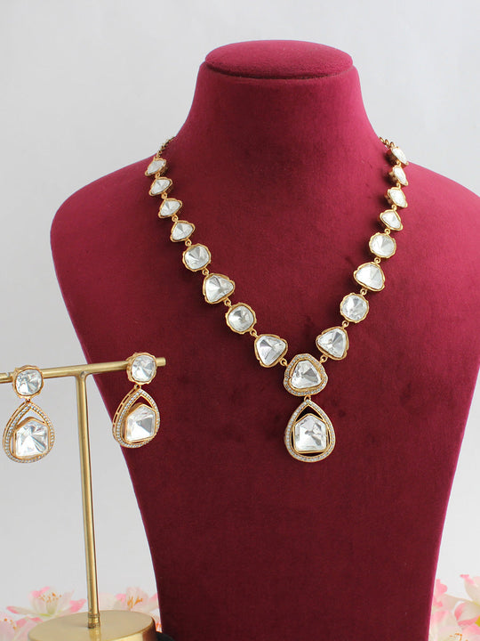 Sharanya Necklace Set-White