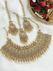 Sehar Necklace Set-Gold