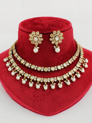 Shamika Necklace Set-white