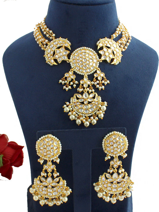 Shasvi Necklace Set-White