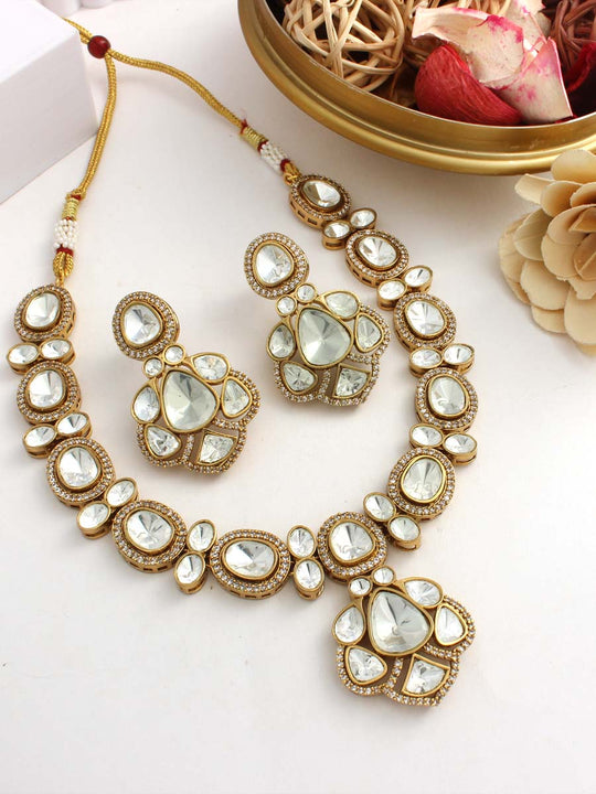 Miraya Necklace Set-White