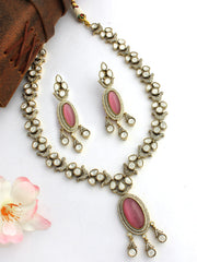 Kiana Necklace Set-Pastel Pink