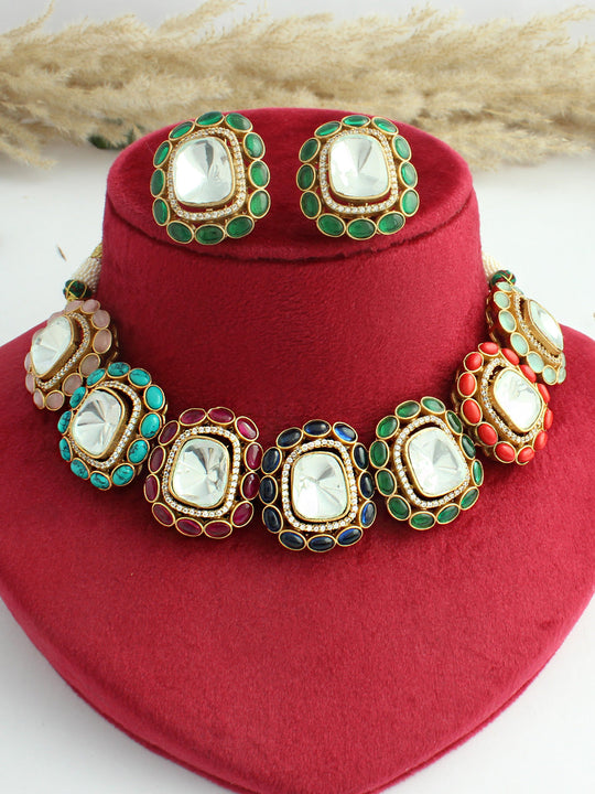 Mirisha Necklace Set-Multicolor