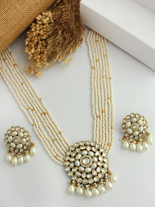 Arvika Necklace Set-Ivory