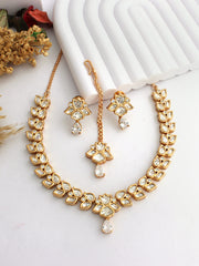 Ekanshi Necklace Set-White