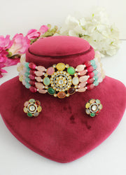 Saanvi Necklace Set-Multicolor