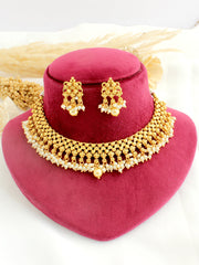 Priya Necklace Set-gold