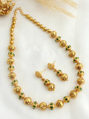 Umika Mala Necklace Set-Green