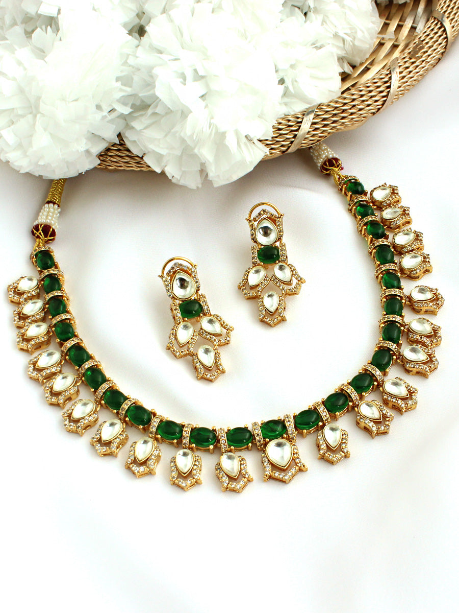 Virisha Necklace Set-Green