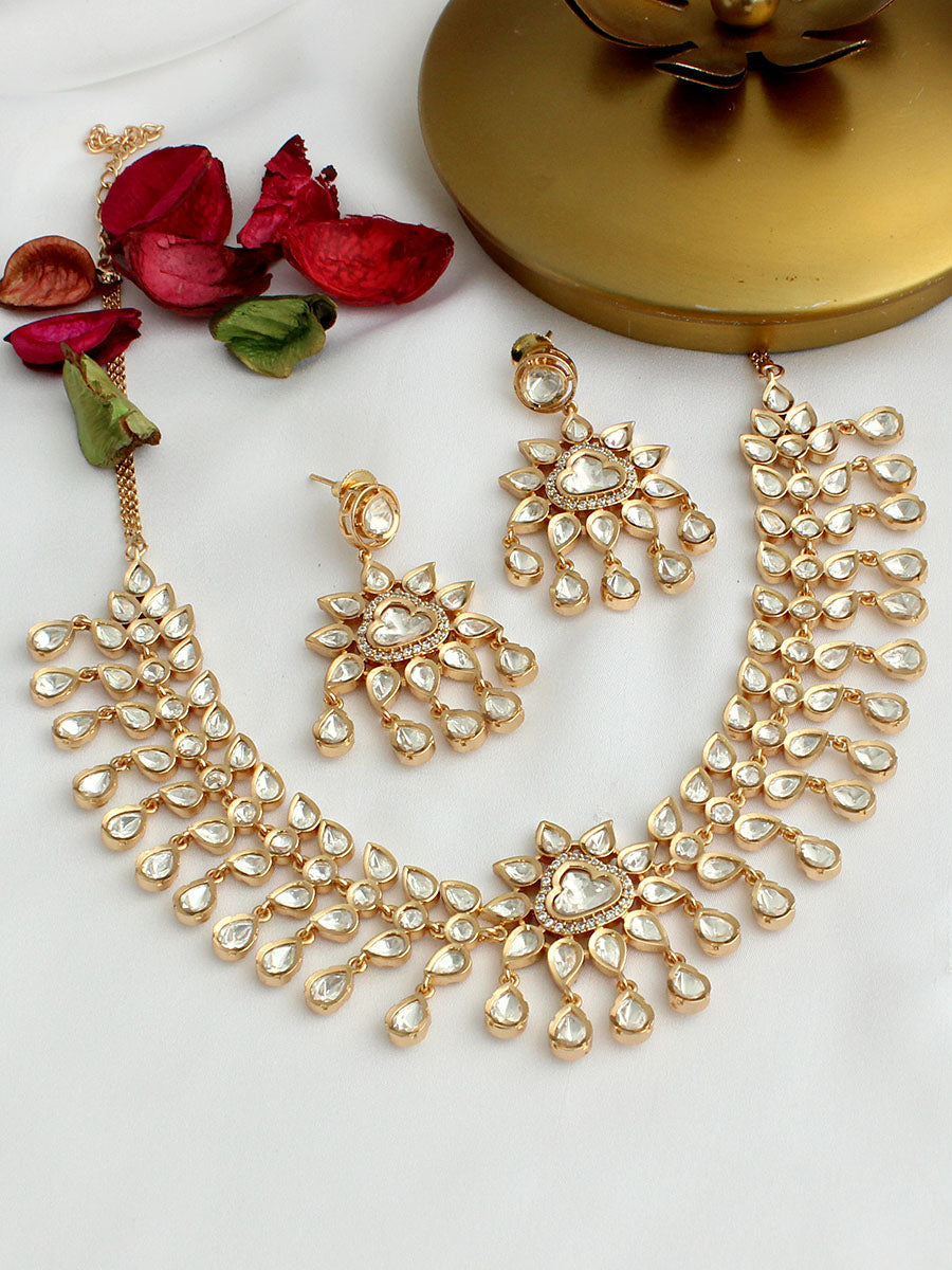 Tisha Necklace Set-White