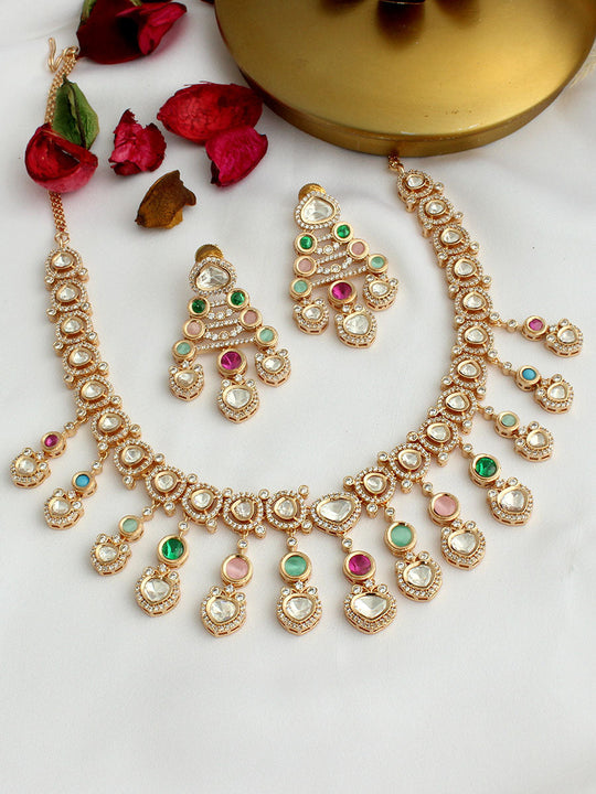 Rimaya Necklace Set-Multicolor