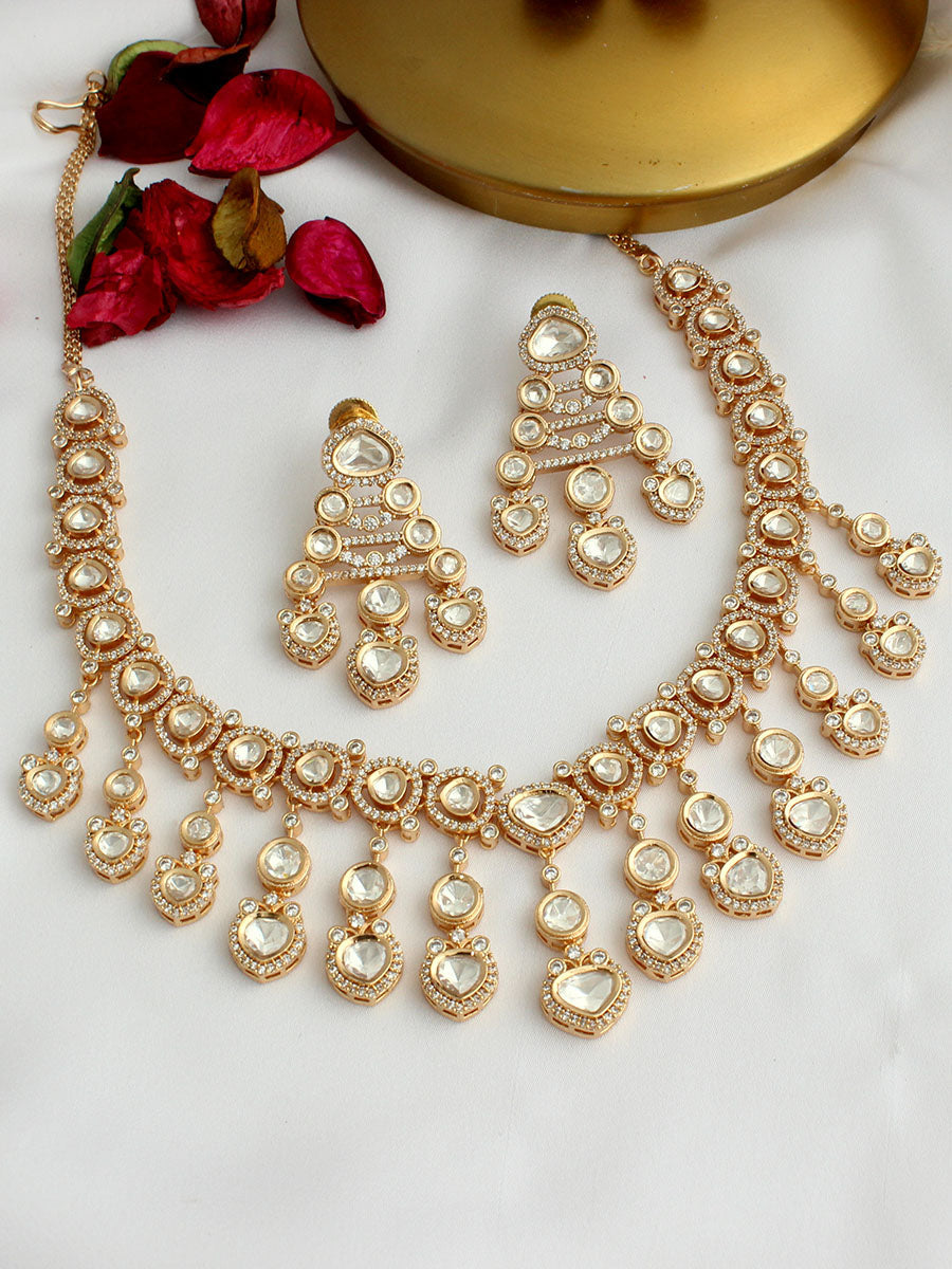 Rimaya Necklace Set-White