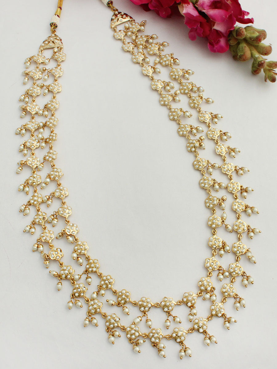 Kashifa Jadau Layered Necklace-Gold