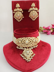 Kashifa Jadau Choker Necklace Set