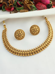 Janki Necklace Set-Gold