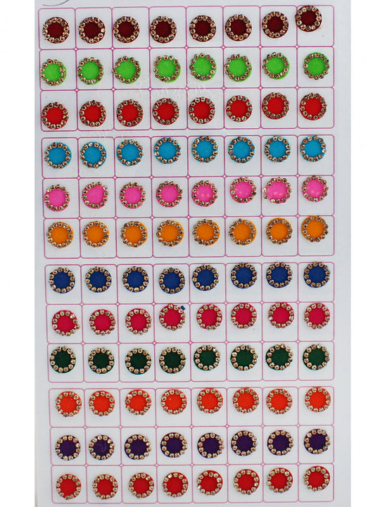 Multi Color Stones Bindi Book