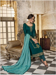 Rasika Suit-Teal Blue